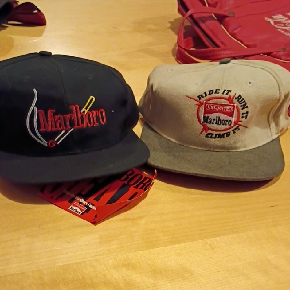 Marlboro Black and Beige Caps